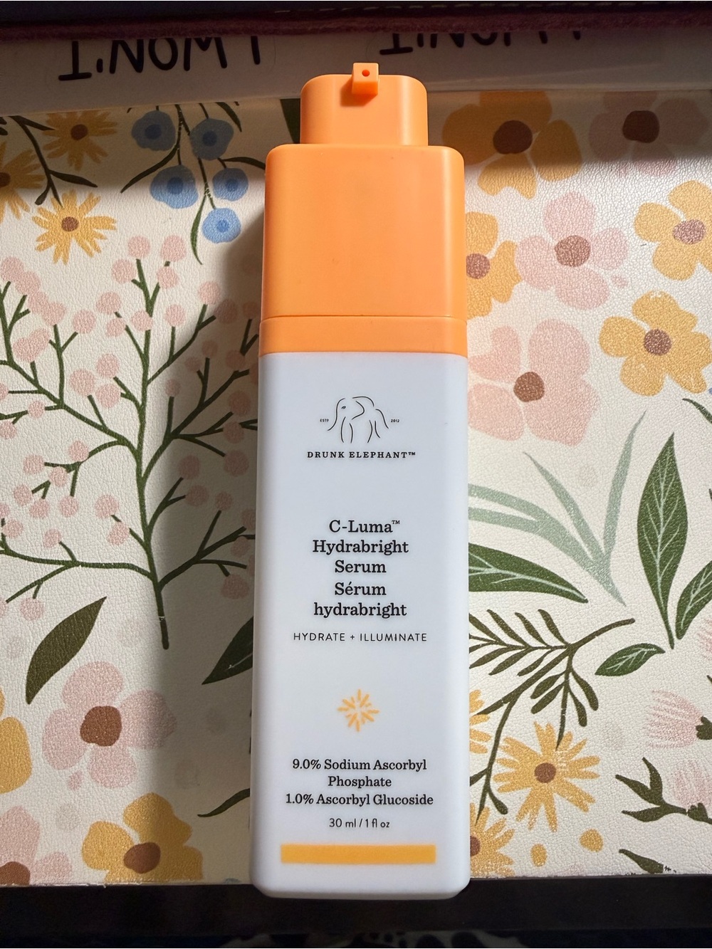 Drunk Elephant C-Luma Hydrabright Serum — Orange/White